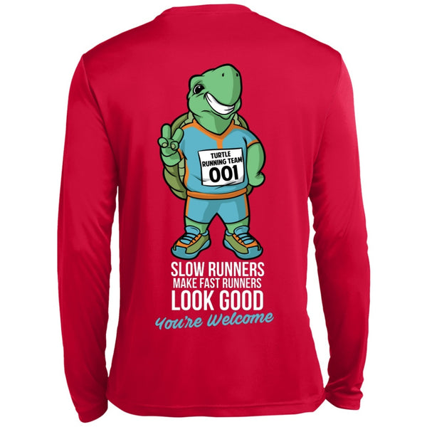 Long Sleeve - Slow Runners Make Fast Runners Look Good Long Sleeve Dri Fit Shirt