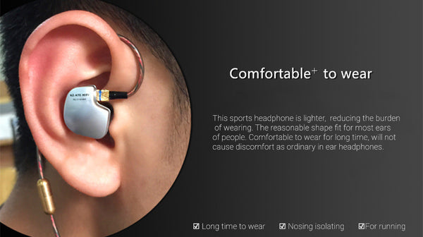 KZ ATE Copper Driver HiFi Sports In Ear Earphone