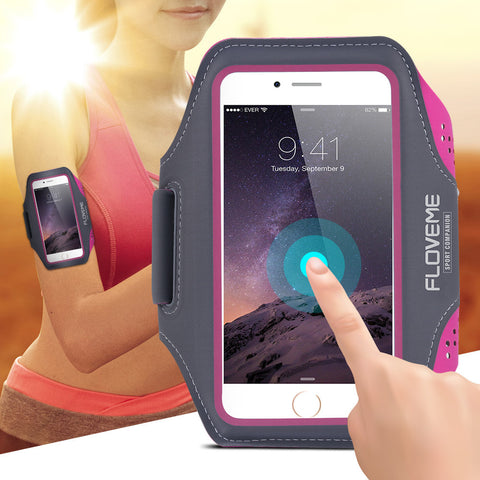 Universal Leather Arm Band With Touch Screen Capability