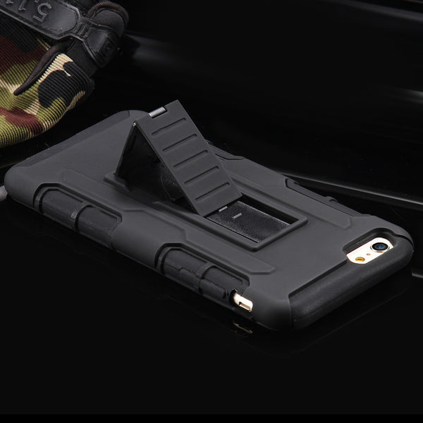 Shock Proof Armor Case With Kickstand and Detachable Arm Band