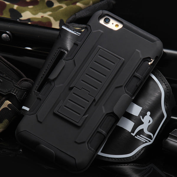 Shock Proof Armor Case With Kickstand and Detachable Arm Band