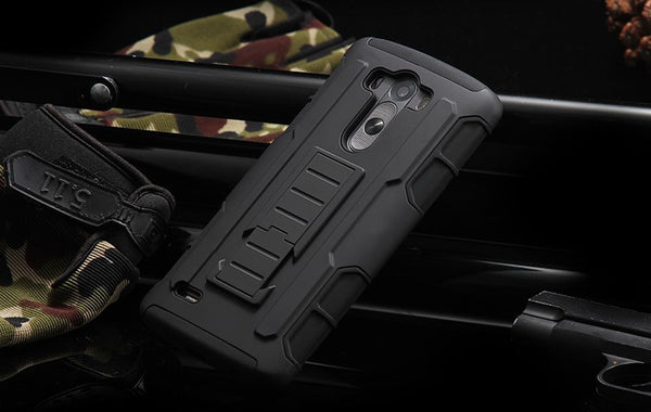 Shock Proof Armor Case With Kickstand and Detachable Arm Band