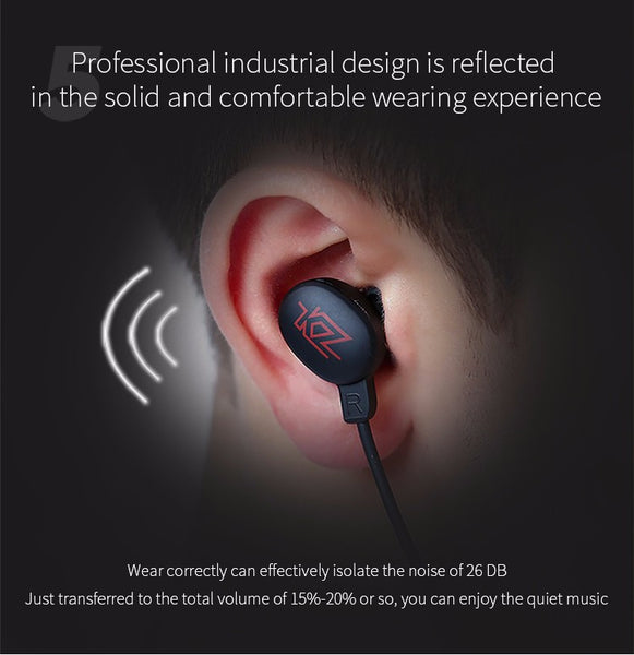 KZ HDSE Bluetooth 4.1 Wireless Hifi APTX Lossless Earphone With Volume Control