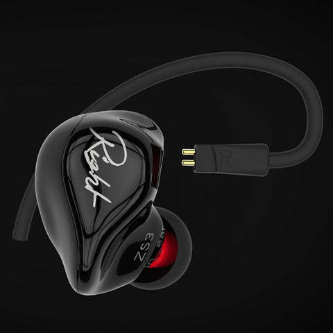 KZ ZS3 Ergonomic Detachable Cable  In Ear Audio Monitors With Microphone