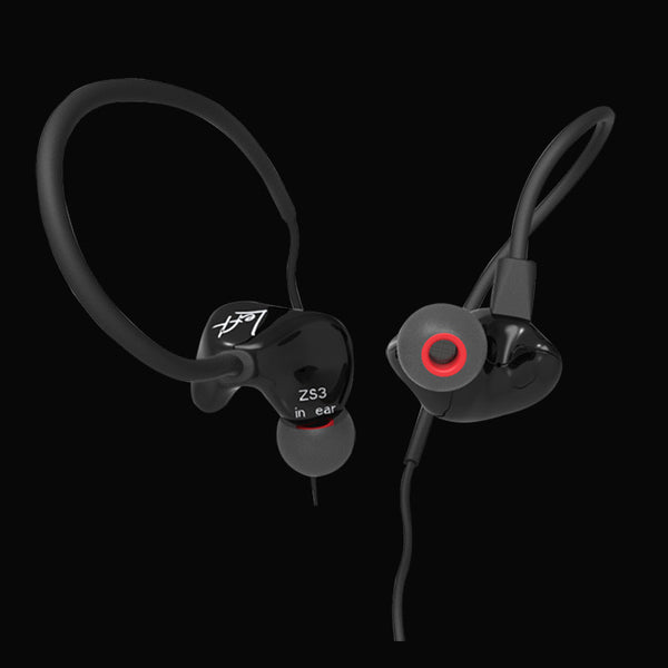 KZ ZS3 Ergonomic Detachable Cable  In Ear Audio Monitors With Microphone