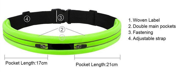 Night Visibility Waterproof Reflective Waist Belt