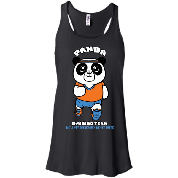 T-Shirts - Panda Running Team Bella Flowy Tank