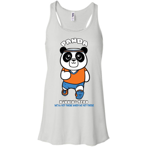 T-Shirts - Panda Running Team Bella Flowy Tank