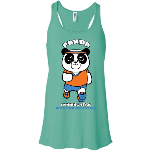 T-Shirts - Panda Running Team Bella Flowy Tank