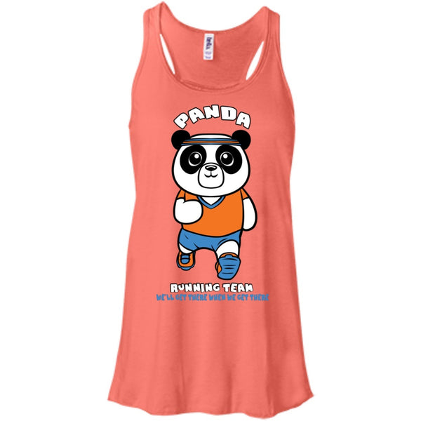 T-Shirts - Panda Running Team Bella Flowy Tank