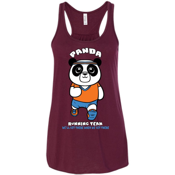 T-Shirts - Panda Running Team Bella Flowy Tank