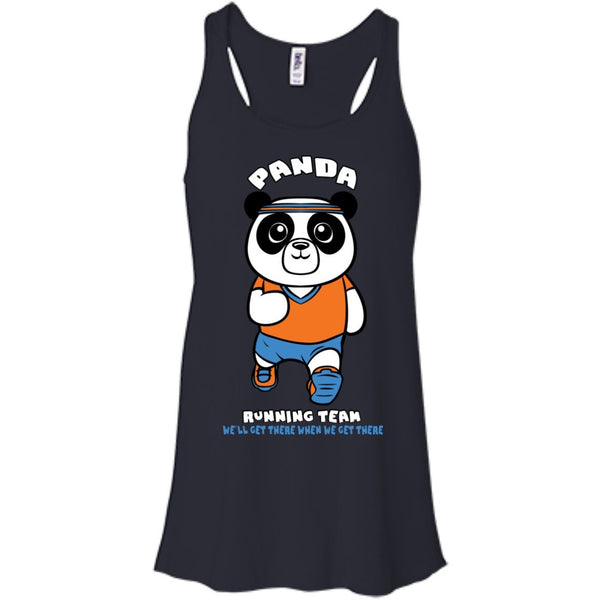 T-Shirts - Panda Running Team Bella Flowy Tank