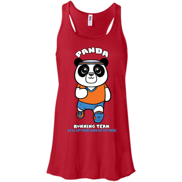 T-Shirts - Panda Running Team Bella Flowy Tank