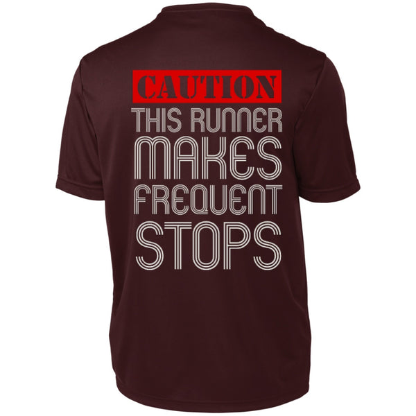 T-Shirts - Runner Caution Unisex Short Sleeve Dri-Fit