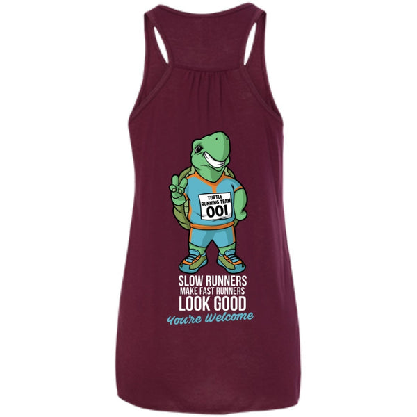 T-Shirts - Slow Runners Make Fast Runners Look Good Bella Flowy Tank