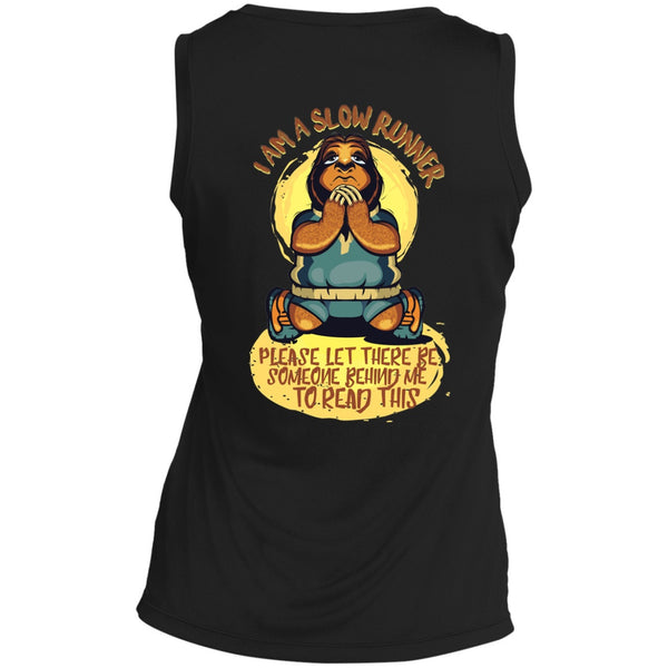 T-Shirts - Slow Runners Sloth Dri-Fit Ladies V-Neck