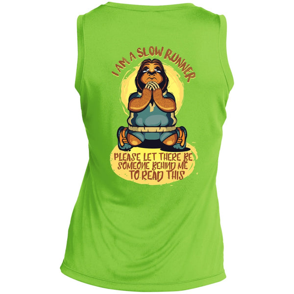 T-Shirts - Slow Runners Sloth Dri-Fit Ladies V-Neck