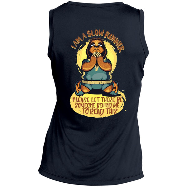 T-Shirts - Slow Runners Sloth Dri-Fit Ladies V-Neck