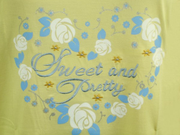 Sweet & Pretty 100% Pure Egyptian Cotton Pajama In Yellow