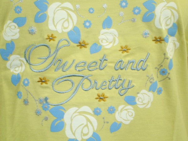 Sweet & Pretty 100% Pure Egyptian Cotton Pajama In Yellow