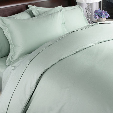 Luxury 1000TC 100% Egyptian Cotton Duvet Cover - Full/Queen Solid in Sage