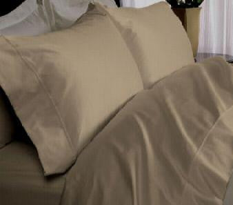 Luxury 1000TC 100% Egyptian Cotton Duvet Cover - Full/Queen Solid in Taupe