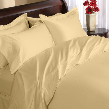 Luxury 1000TC 100% Egyptian Cotton Duvet Cover - King/Cal King Solid in Gold
