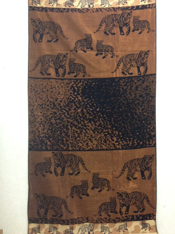 Luxury 100% Egyptian Cotton Tiger Beach Towel